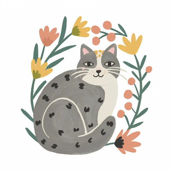 Purrfect Whiskers 10 2 - Animal Poster Print by doingly