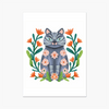 Purrfect Whiskers 11 3 - Animal Poster Print by doingly