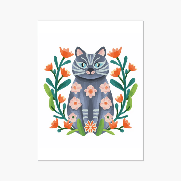 Purrfect Whiskers 11 3 - Animal Poster Print by doingly