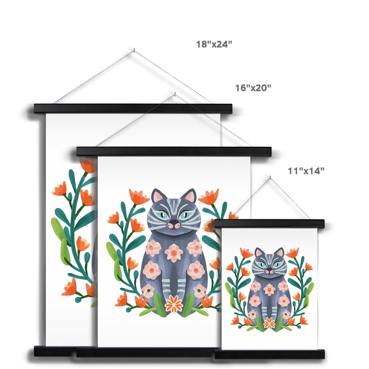 Purrfect Whiskers 11 5 - Animal Poster Print by doingly