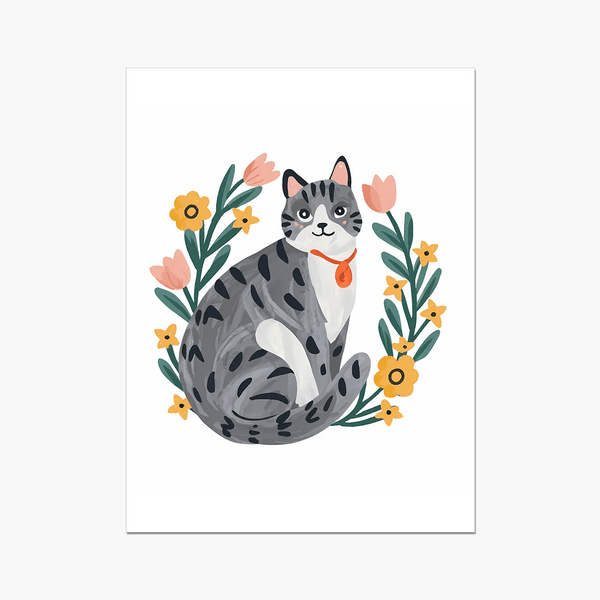 Purrfect Whiskers 12 3 - Animal Poster Print by doingly
