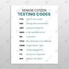 Senior Citizen Texting Codes — Part 2 3 - Digital Digital Downloads by doingly