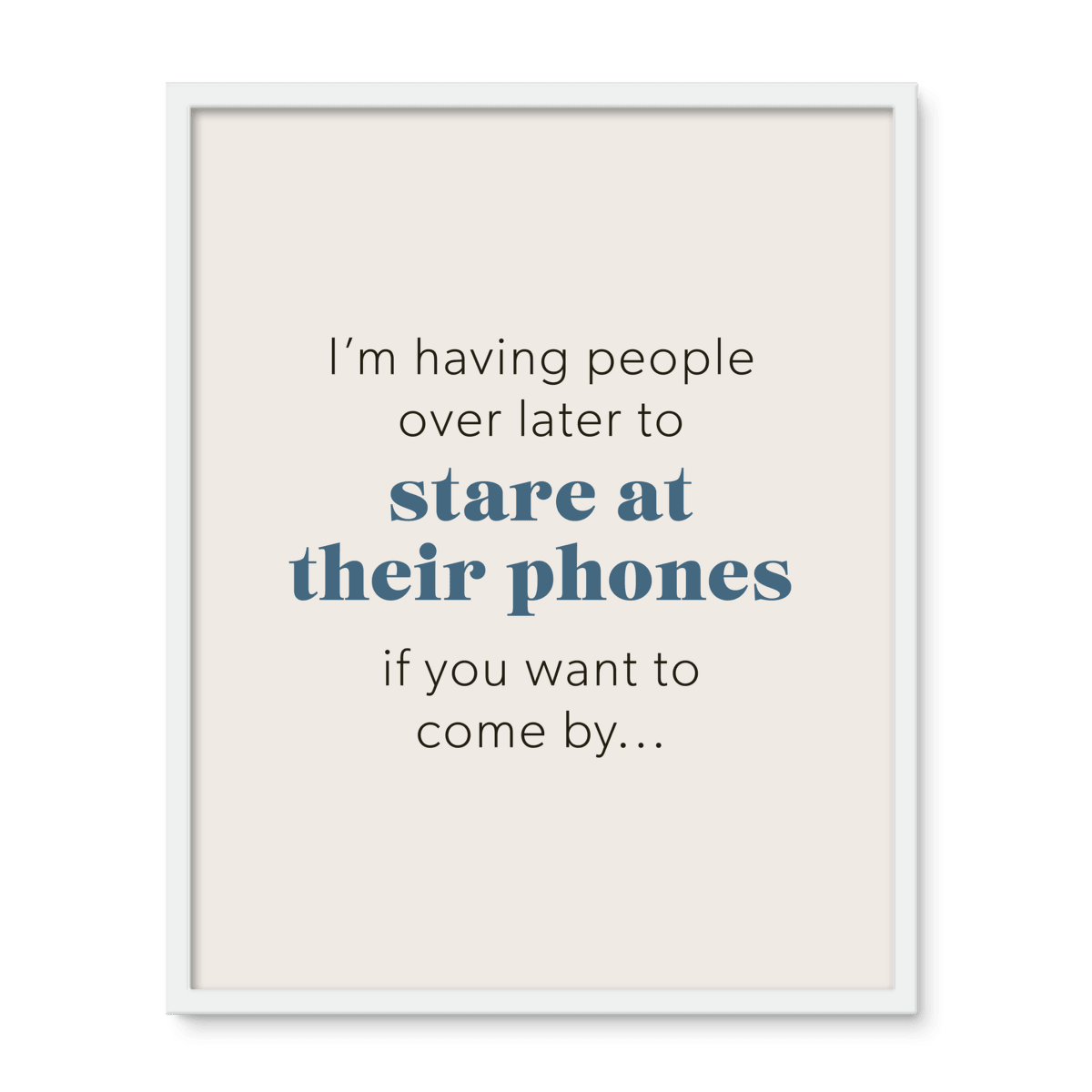 Stare At Phones 3 - Laugh Art Tile by doingly