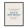 Stare At Phones 1 - Laugh Art Tile by doingly