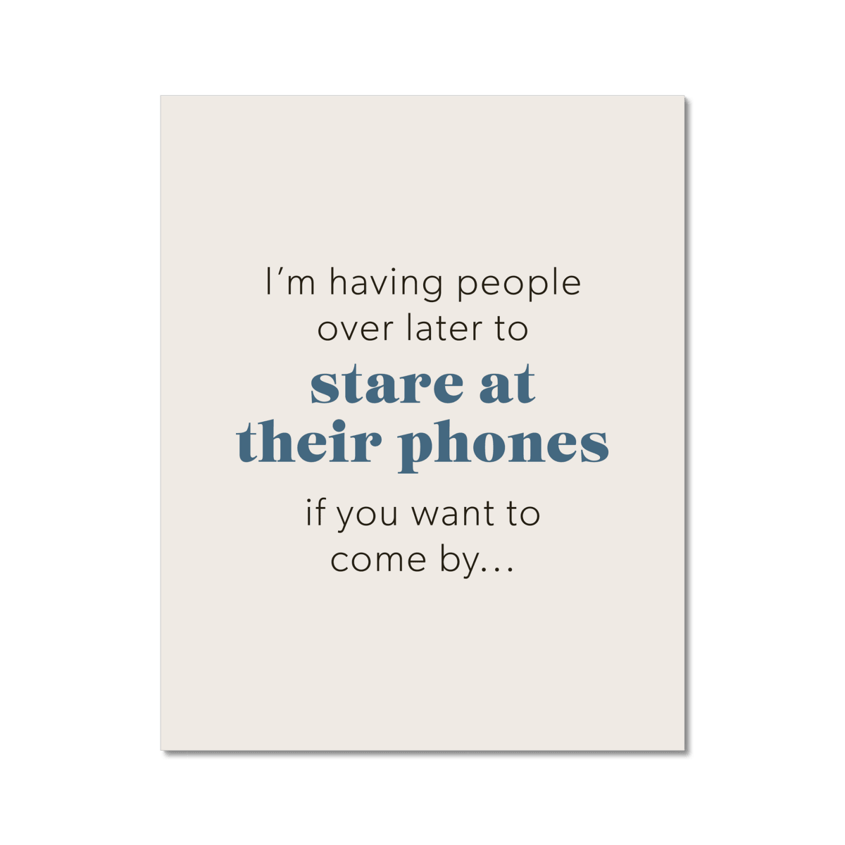 Stare At Phones 2 - Laugh Art Tile by doingly
