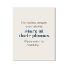 Stare At Phones 2 - Laugh Art Tile by doingly