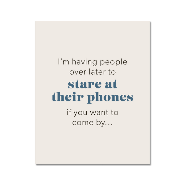 Stare At Phones 2 - Laugh Art Tile by doingly