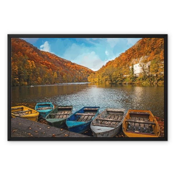 Still Waters Dock 8 - Landscapes Canvas Print by doingly