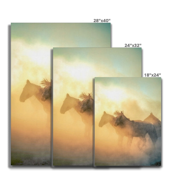 Sunset Roundup 10 - Animal Canvas Print by doingly