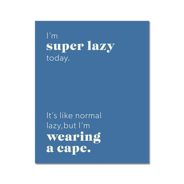 Super Lazy 2 - Laugh Art Tile by doingly