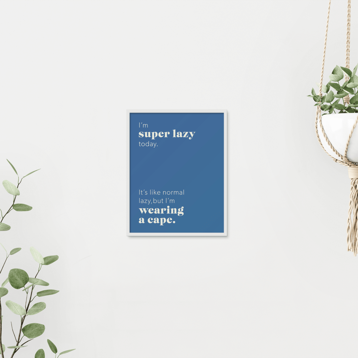 Super Lazy 4 - Laugh Art Tile by doingly