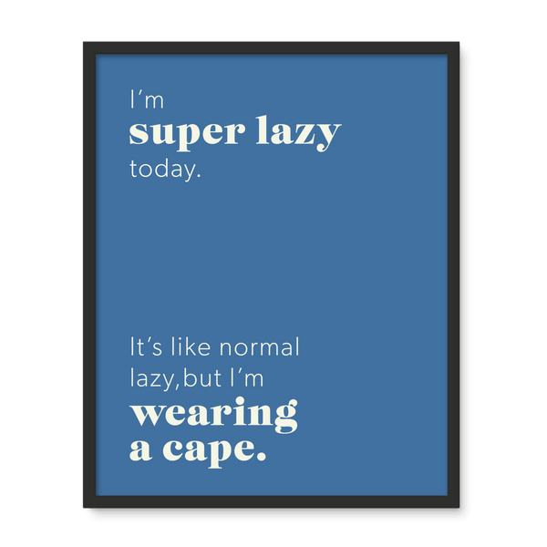 Super Lazy 3 - Laugh Art Tile by doingly