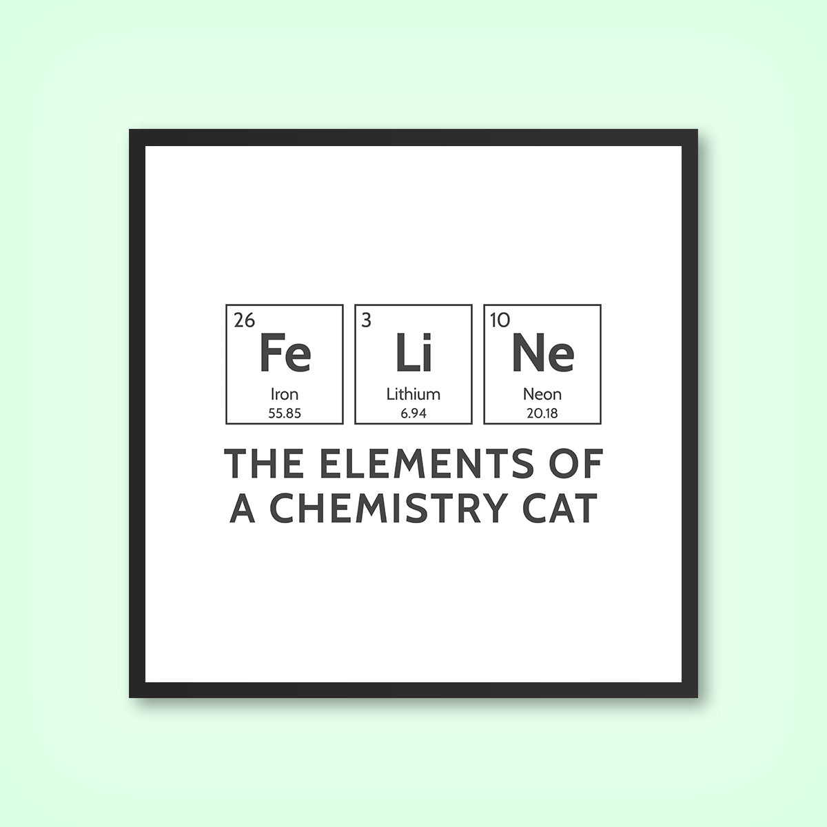 The elements of FELINE - Periodic Wall Tile by doingly | Art Prints