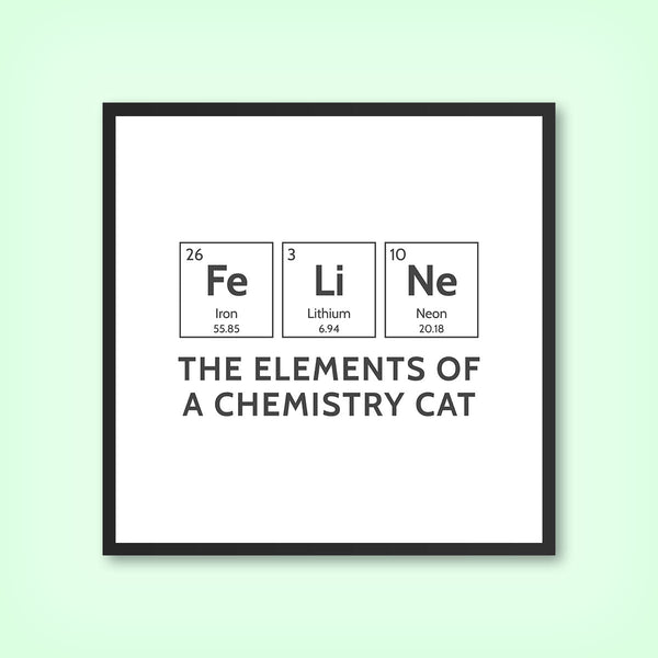 The elements of FELINE 1 - Periodic Wall Tile by doingly