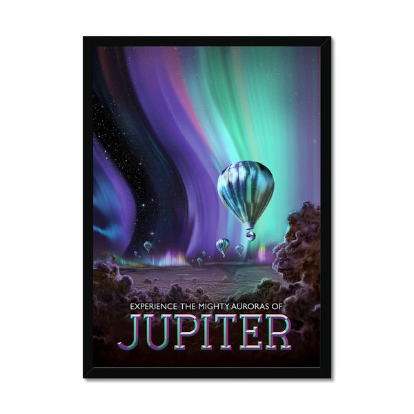 The Mighty Auroras of Jupiter 9 - NASA Classic Print by doingly