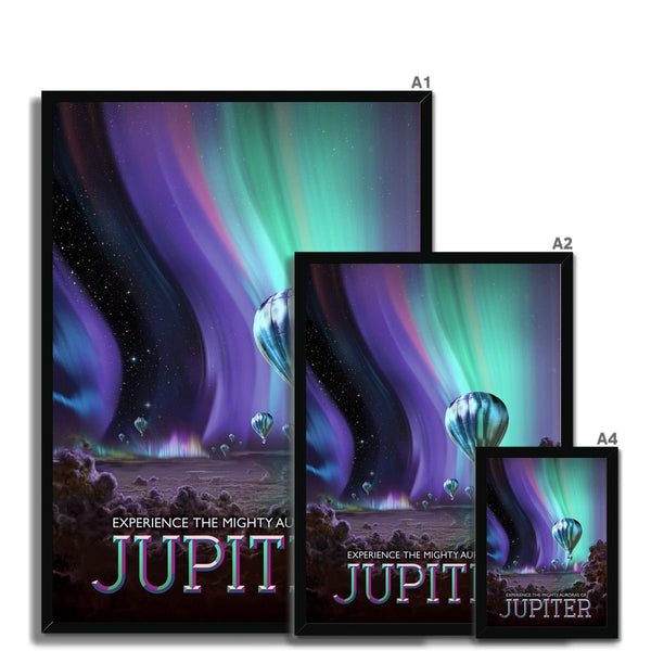 The Mighty Auroras of Jupiter 10 - NASA Classic Print by doingly