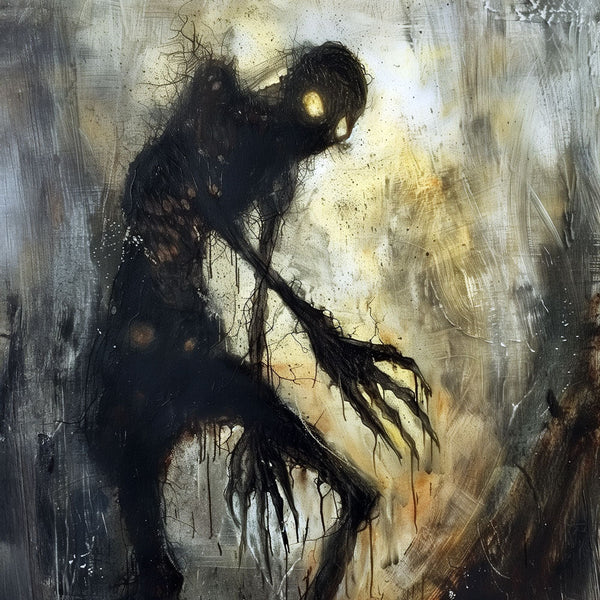 Zombie's Grasp 2 - Macabre Canvas Print by doingly