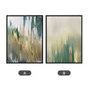 Green & Yellow Pull 2 - Abstract Canvas Print by doingly