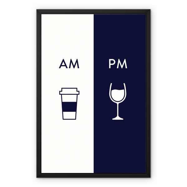 AM coffee PM wine 9 - New Canvas Print by doingly