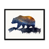 Celestial Starry Night - Bear 1 - Animal Poster Print by doingly