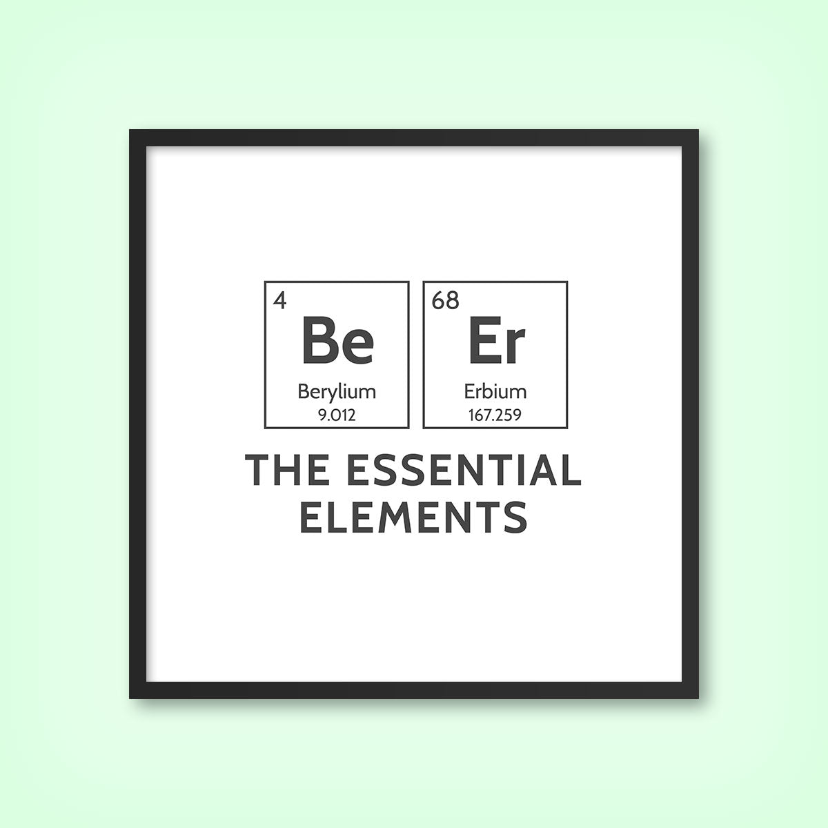 BEER (Elements) 1 - New Art Print by doingly