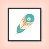 Boho Feathers A10 1 - Tile Art Print by doingly