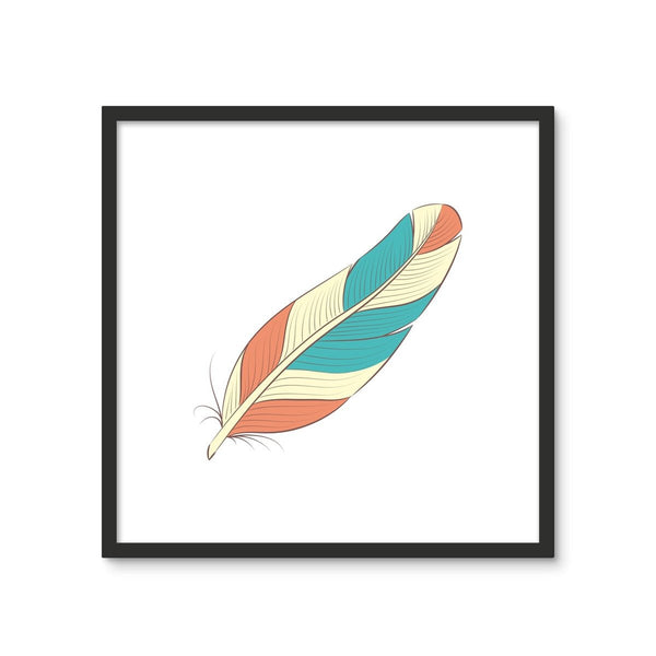 Boho Feathers A2 3 - New Art Print by doingly