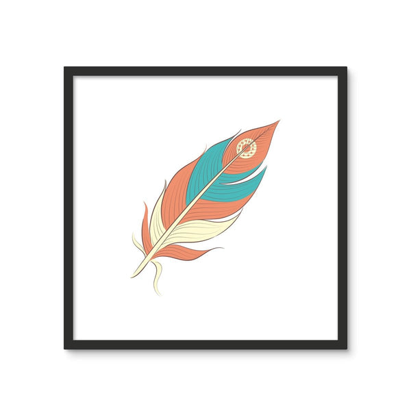 Boho Feathers A8 3 - Tile Art Print by doingly