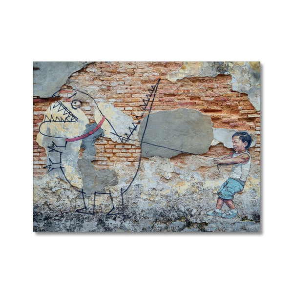 Go For A Walk? 2 - Street Art Canvas Print by doingly