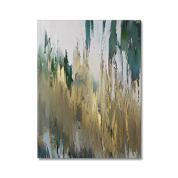 Green & Yellow Pull 3 - Abstract Canvas Print by doingly