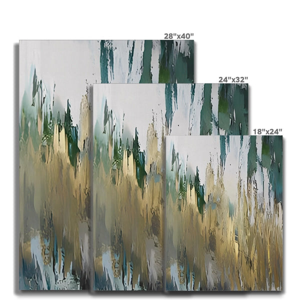 Green & Yellow Pull 8 - Abstract Canvas Print by doingly