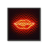 Lit Lips (Neon Tile) 3 - Tile Art Print by doingly