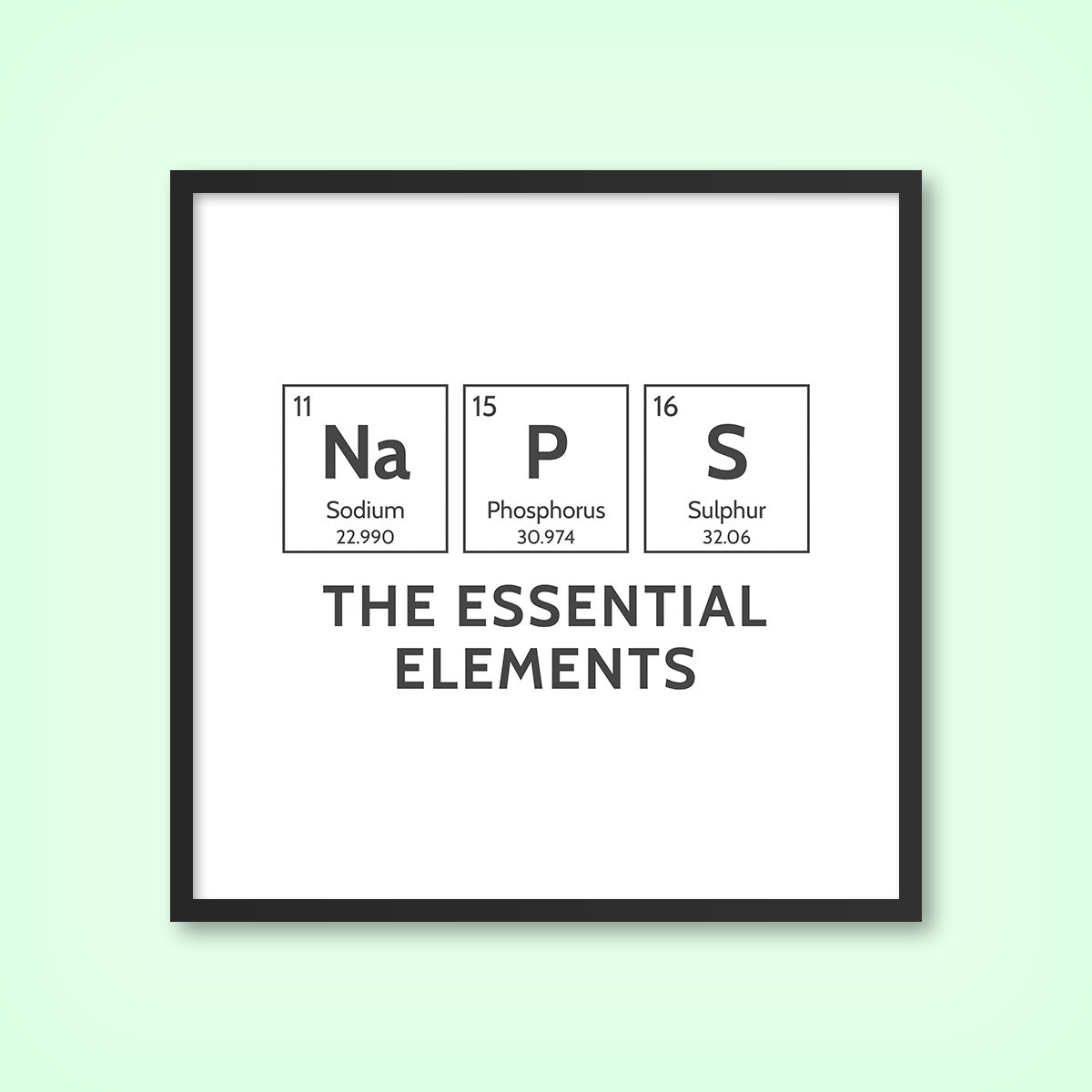NAPS (Elements) 1 - Tile Art Print by doingly