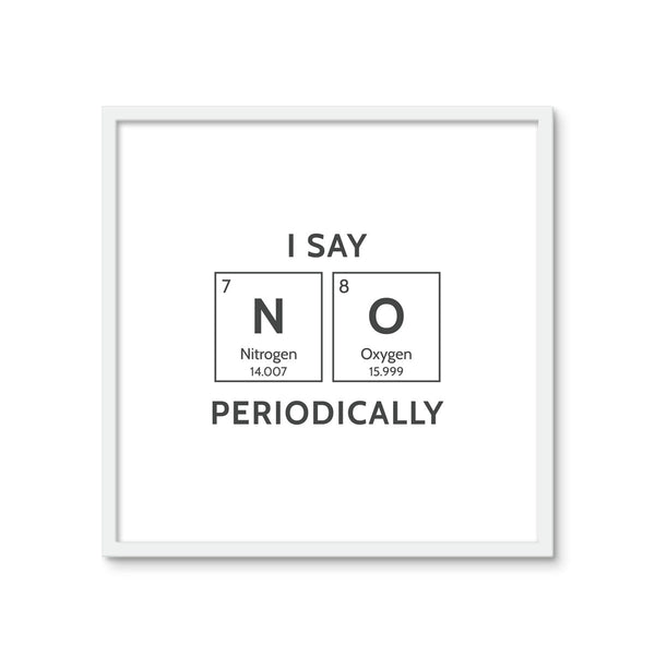 NO (Elements) 2 - Tile Art Print by doingly