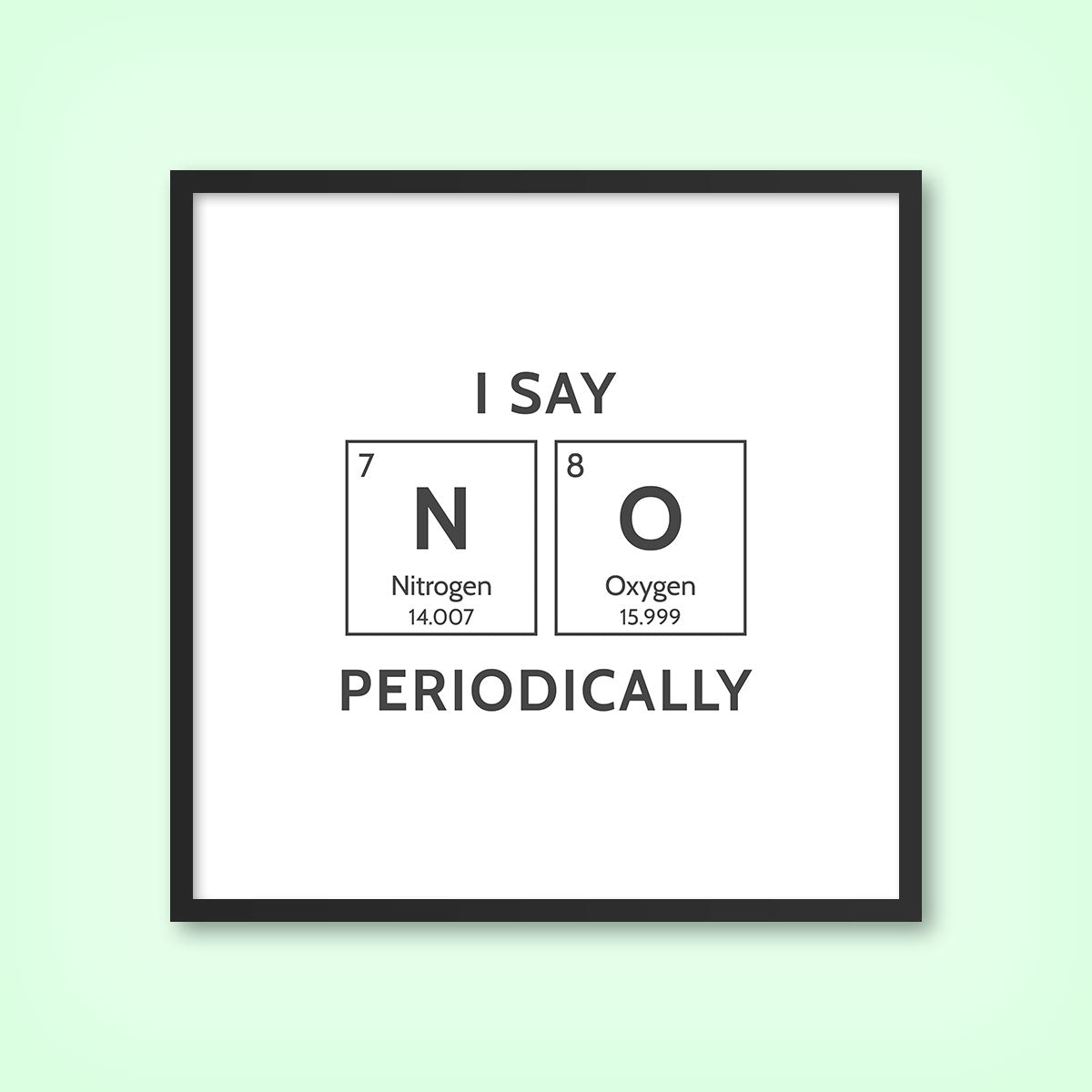 NO (Elements) 1 - Tile Art Print by doingly