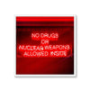 Not Allowed (Neon Tile) 2 - Tile Art Print by doingly