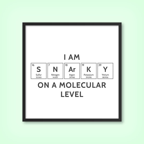 SNARKY (Elements) 1 - Tile Art Print by doingly