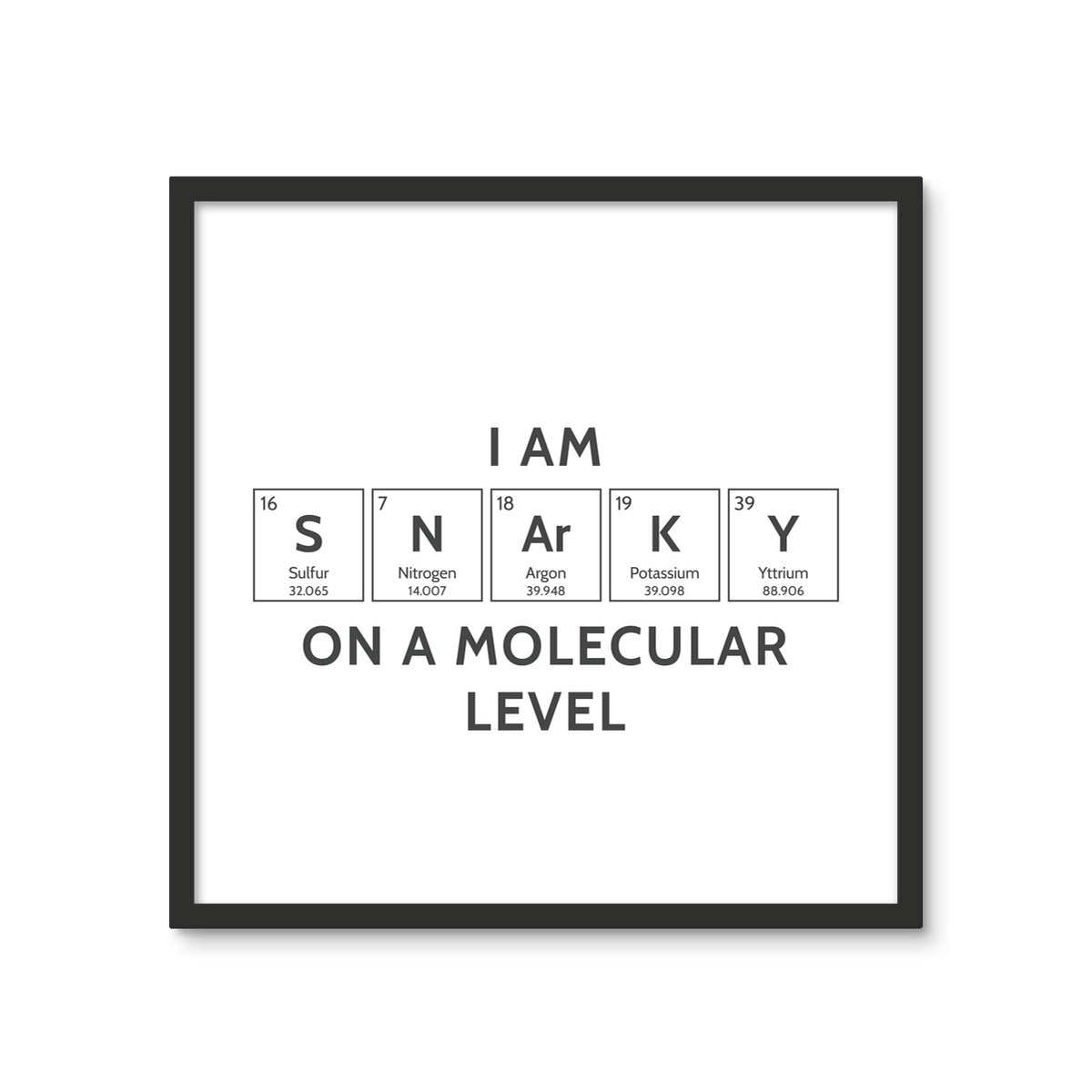 SNARKY (Elements) 3 - Tile Art Print by doingly