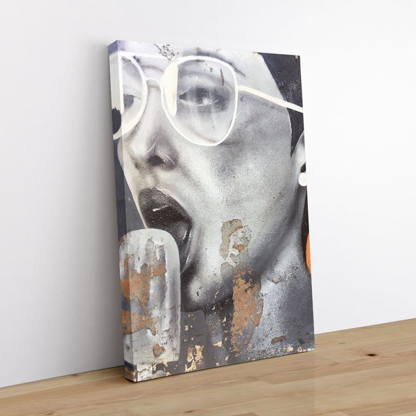 Stay Cool 1 - Street Art Canvas Print by doingly