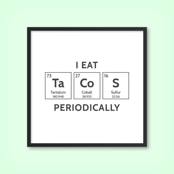 TACOS (Elements) 1 - Tile Art Print by doingly