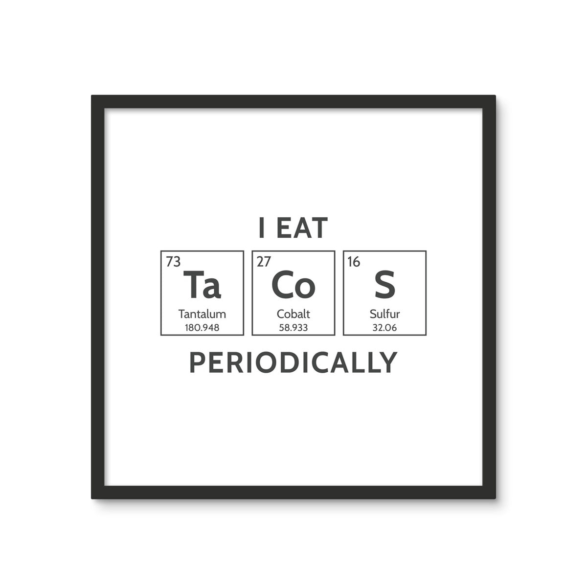 TACOS (Elements) 3 - Tile Art Print by doingly
