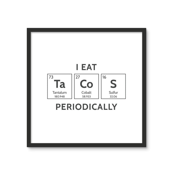 TACOS (Elements) 3 - Tile Art Print by doingly