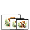 Jungle Baby Animals - Bear 5 - Animal Poster Print by doingly