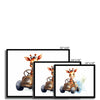 Jungle Baby Animals - Giraffe Car 5 - Animal Poster Print by doingly