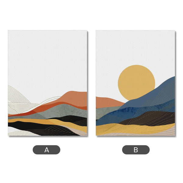 Minimal Mountains 2 - Dual Canvas Print by doingly