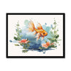 Nature's Serenity - Goldfish Blossoms 4 1 - Animal Poster Print by doingly