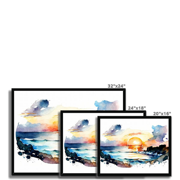 Nature's Serenity - Serene Sunsets 1 5 - Landscapes Poster Print by doingly