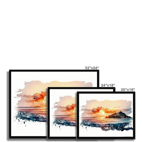 Nature's Serenity - Serene Sunsets 2 5 - Landscapes Poster Print by doingly