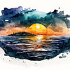 Nature's Serenity - Serene Sunsets 3 2 - Landscapes Poster Print by doingly