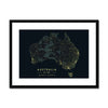 Nightlight - Australia 2 - Map Matte Print by doingly